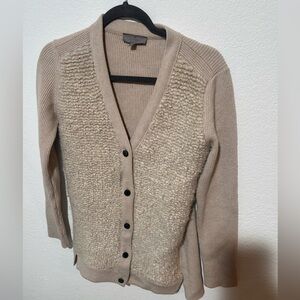 Women's Beige Cardigan Sweater